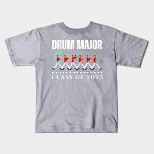 Drum Major Class of 2023 Senior Marching Band Kids T-Shirt